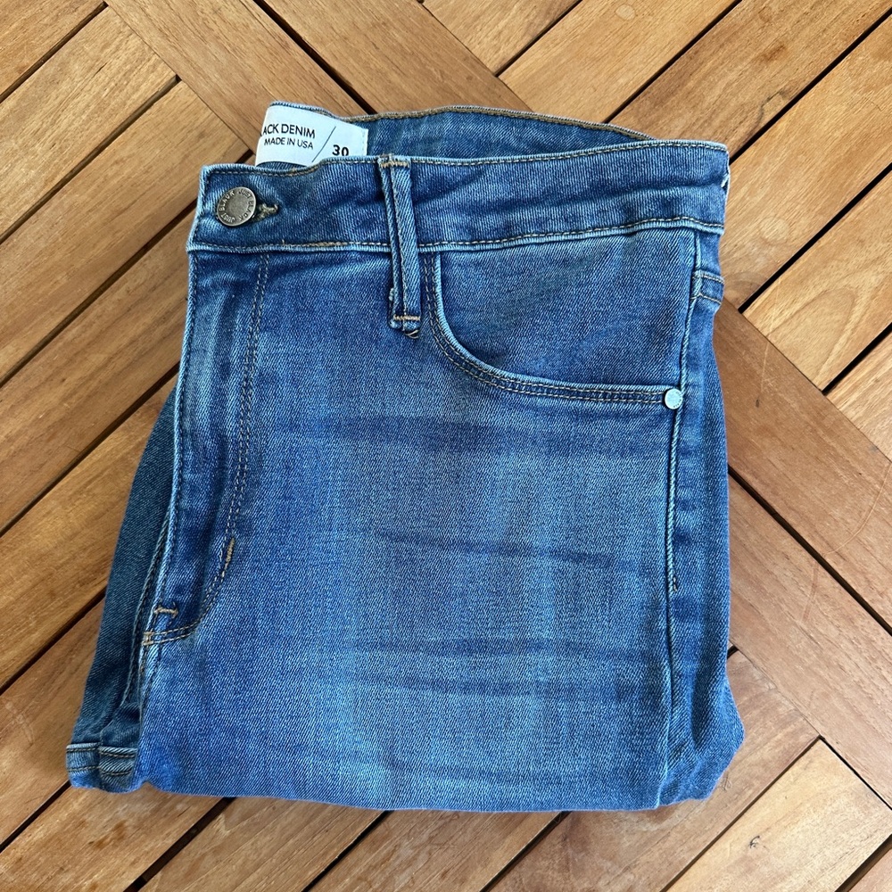 Just Black Denim Fringed Skinny Jeans